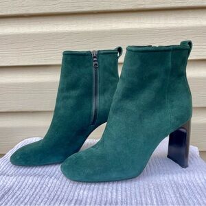 Rag & Bone New York Aslen Suede Made in Italy Boots Emerald Green Size 8